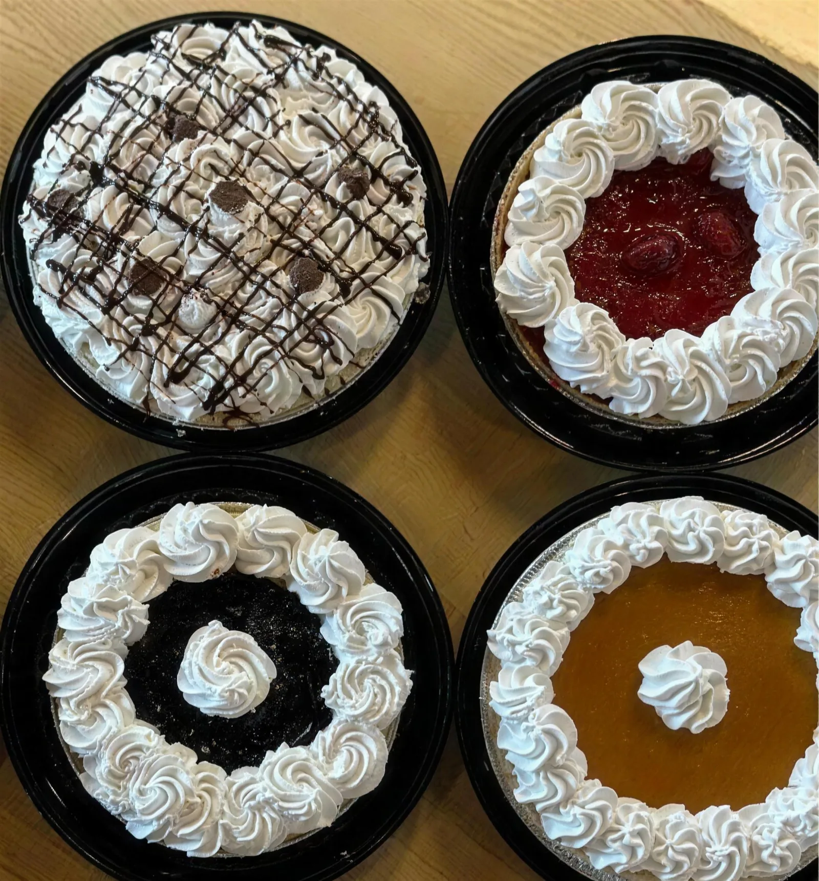 Four of Julie's whole pies from above