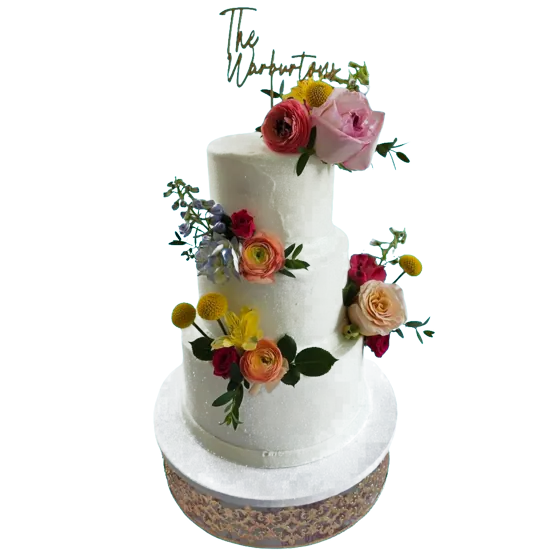 A wedding cake from Julie's