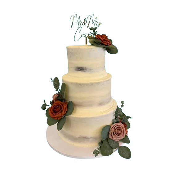 A wedding cake from Julie's