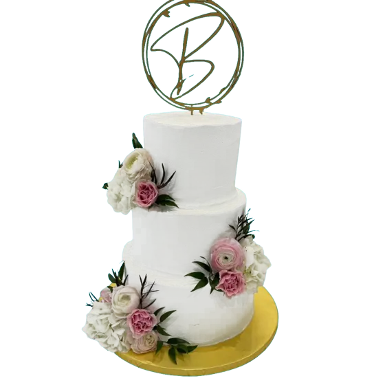 A wedding cake from Julie's