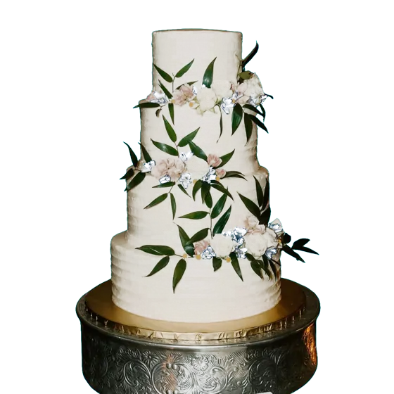 A wedding cake from Julie's