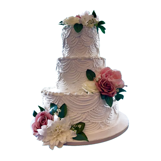 A wedding cake from Julie's